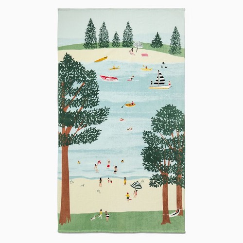 West Elm Lakeside Beach Towel