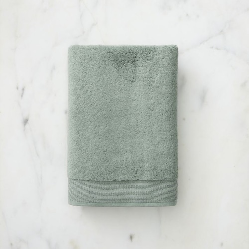 West Elm Plush Fibrosoft Towel Set in Eucalyptus
